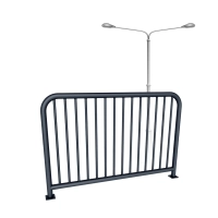 Bariera chodnikowa U11a - 150x110 z pionowymi szczeblinkami (przykręcana) antracyt Bariera drogowa